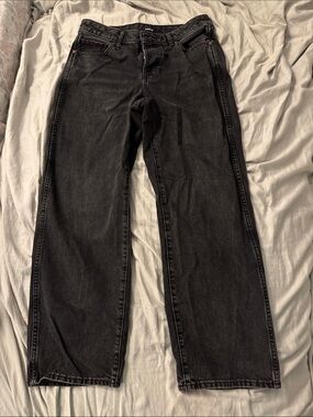 Express Relaxed Black Jeans